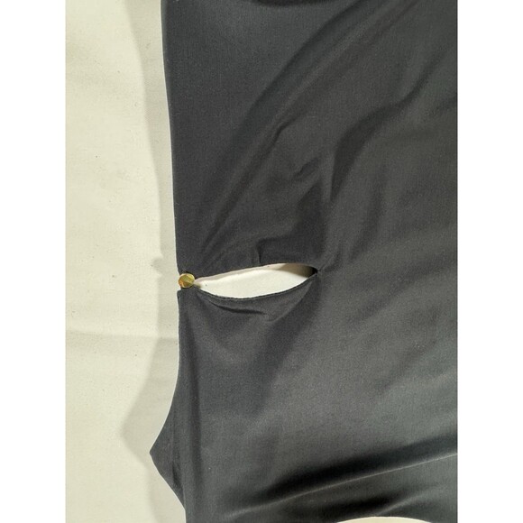 Calvin Klein Minimalist Tank Top Gray Keyhole Back 90s CBK Style Blouse - Picture 6 of 6